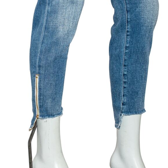 FRAME Denim Le Garcon Jeans ankle Zip Melbourne Blue Size 26 - Picture 11 of 12